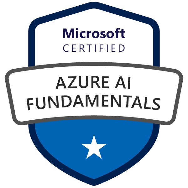 AI-900, Microsoft Certified: Azure AI Fundamentals